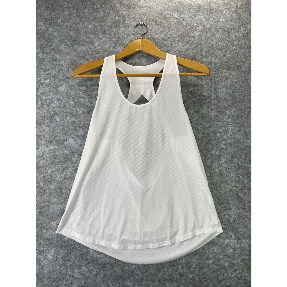 Zyia Active Women’s Athletic Tank Top size 3XL XXXL Solid White Lightweight Logo